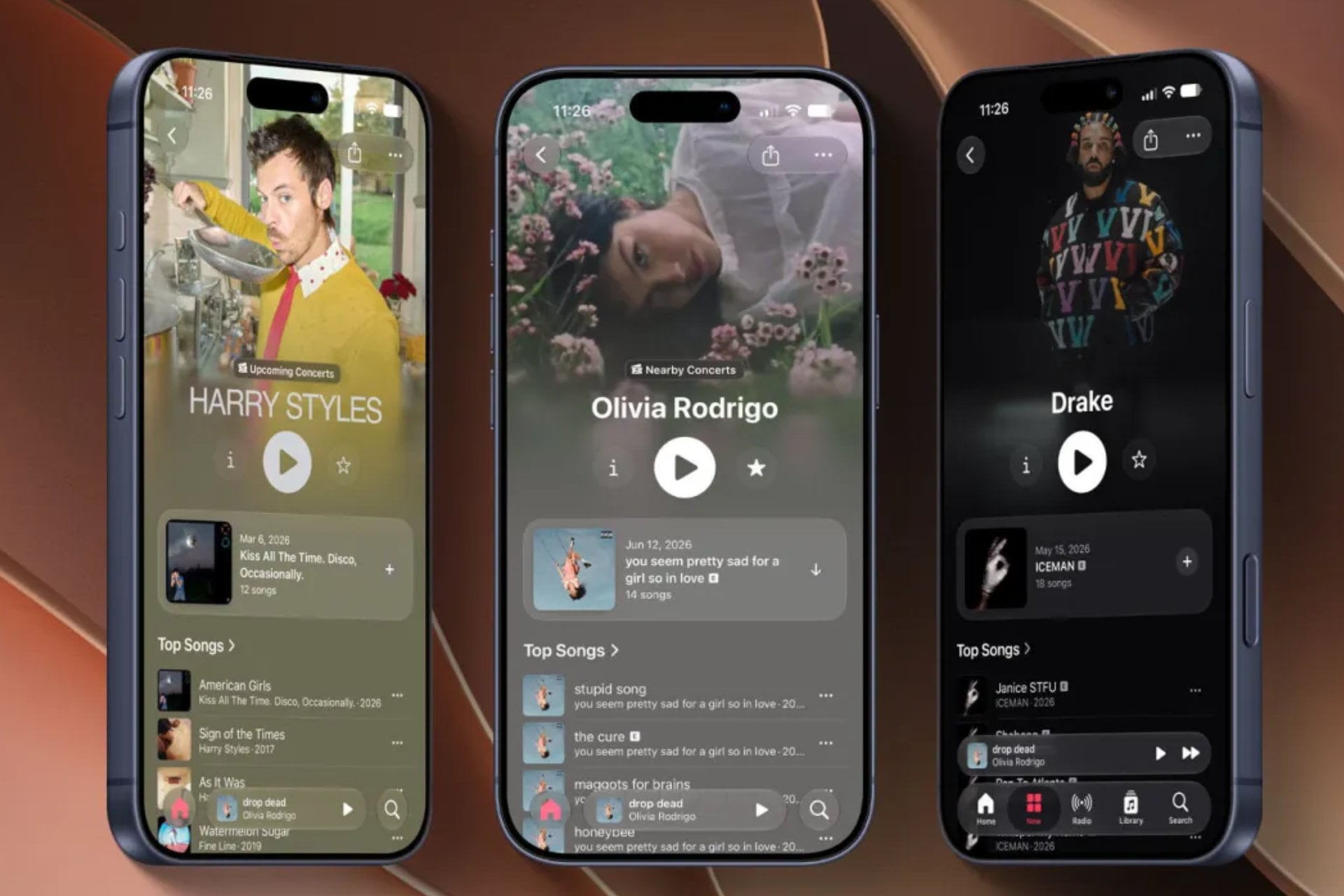 Apple music page artiste