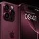 iPhone Pro Bordeaux avant arrière concept