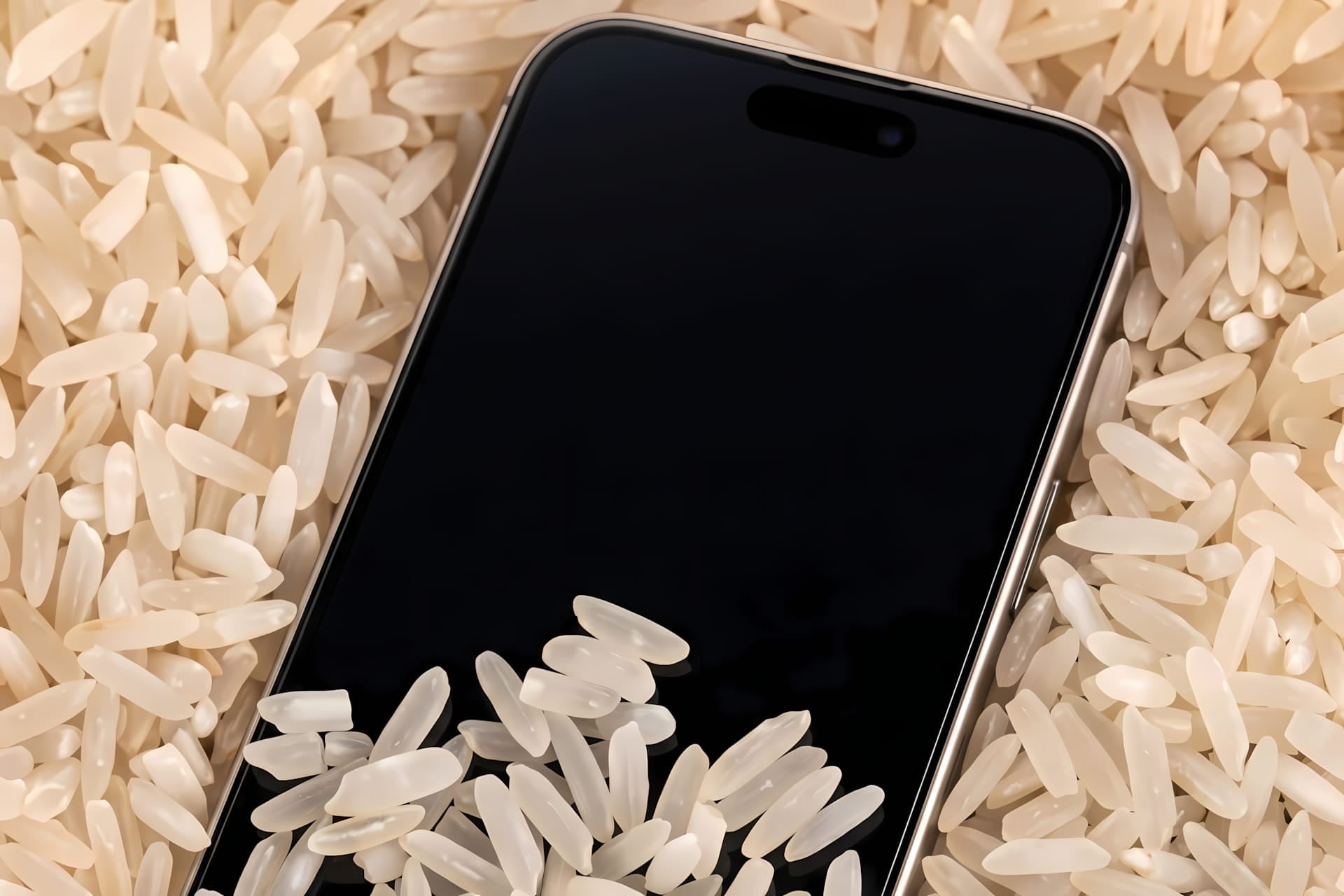 iPhone riz humide