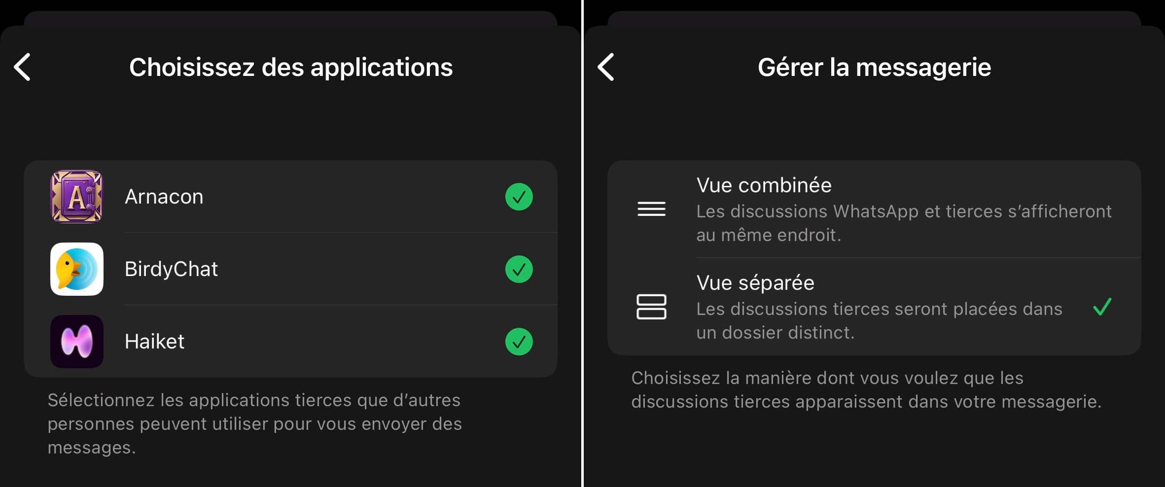 Whatsapp applications tierces