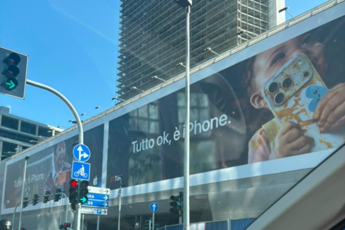Publicité controversée bébé iphone italie