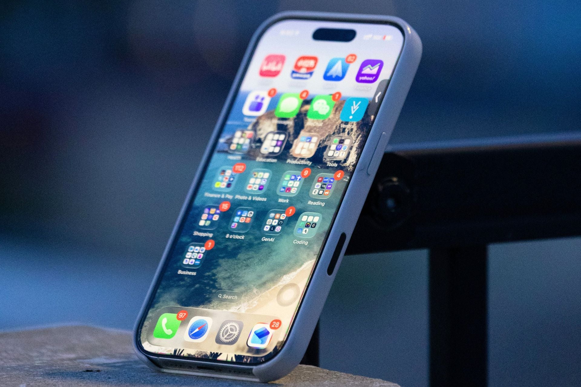 iPhone 17 écran accueil