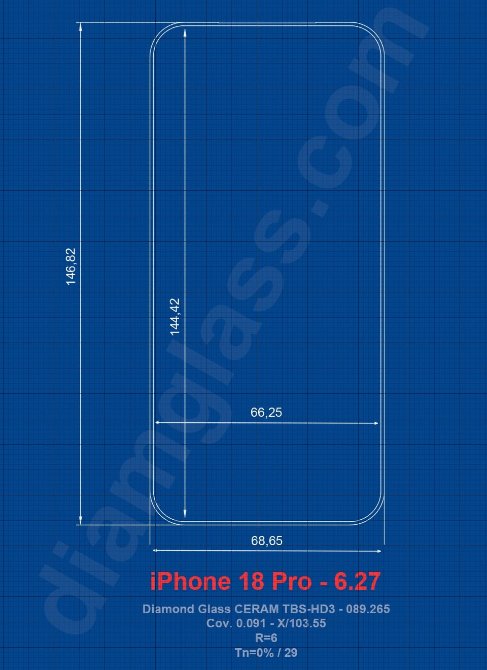 iPhone 18 Pro Screen final cutting file TM Apple