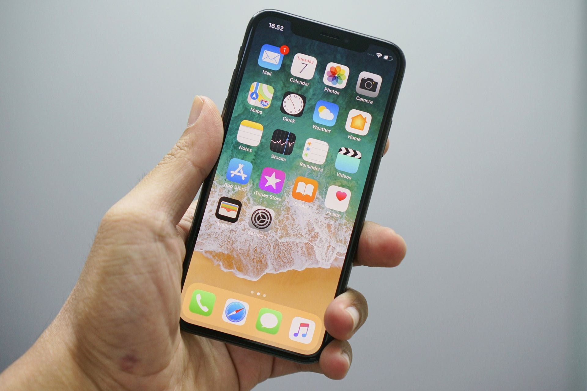 iPhone X écran accueil
