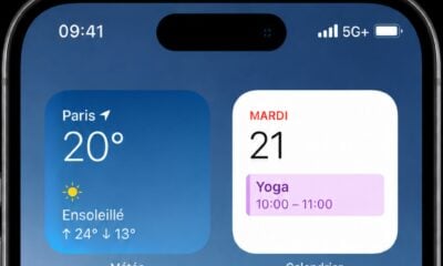iPhone écran accueil 5G+