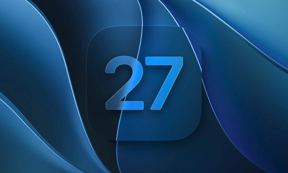 iOS 27 bleu