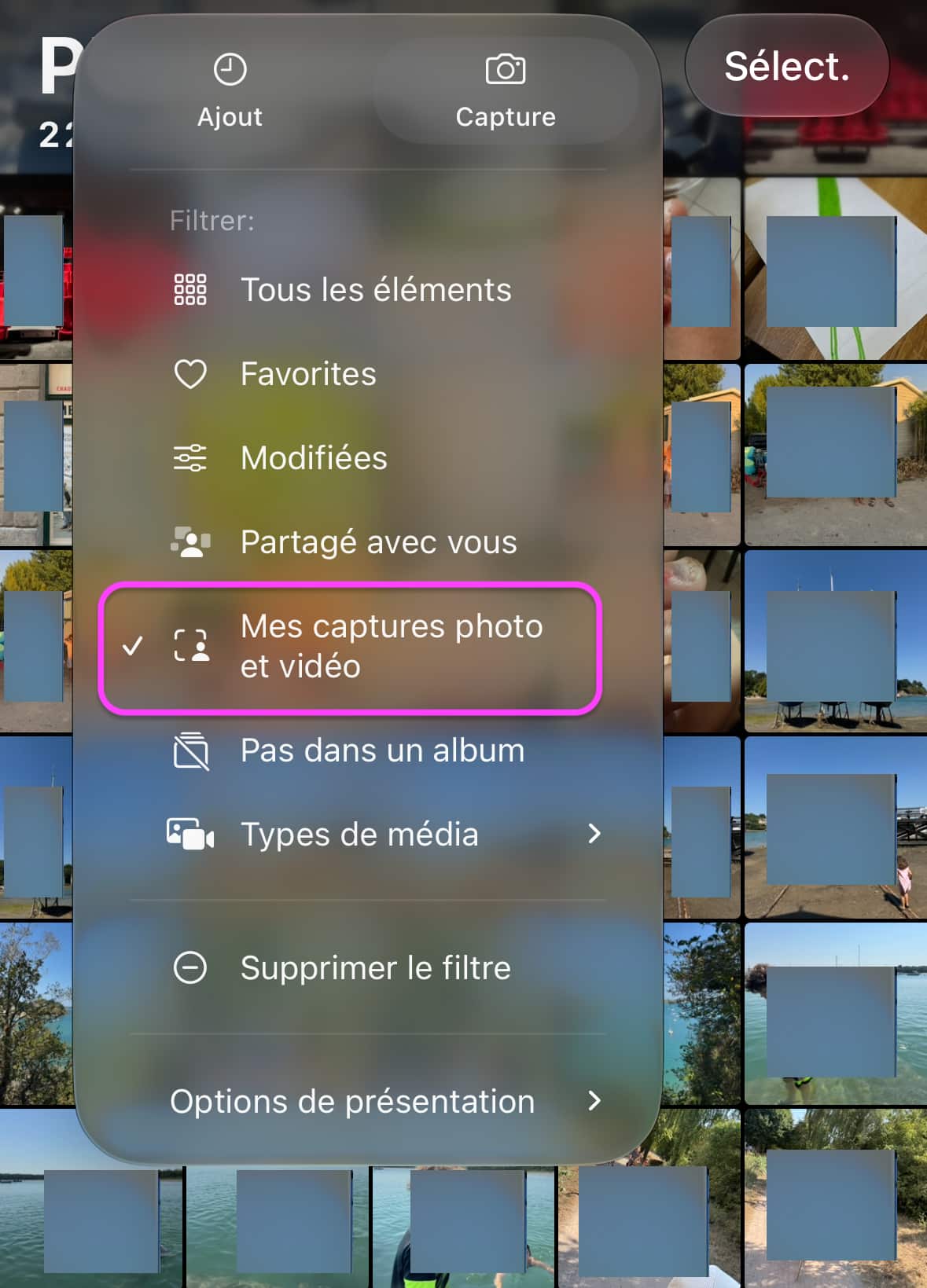 Mes captures photo iOS 27