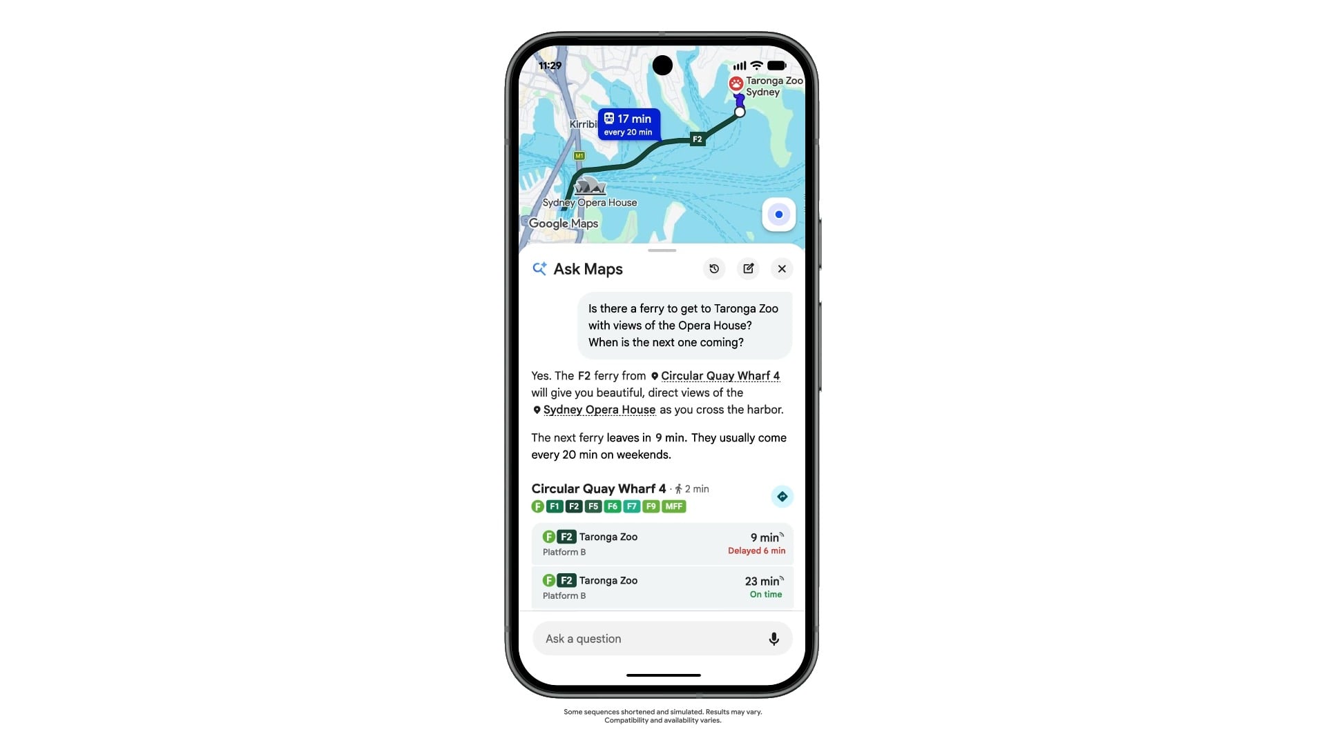 Google Maps Ask Maps transport