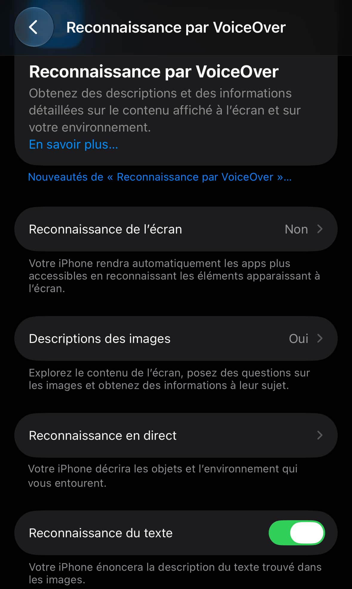 VoiceOver iOS 27