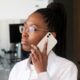 Femme appel iPhone