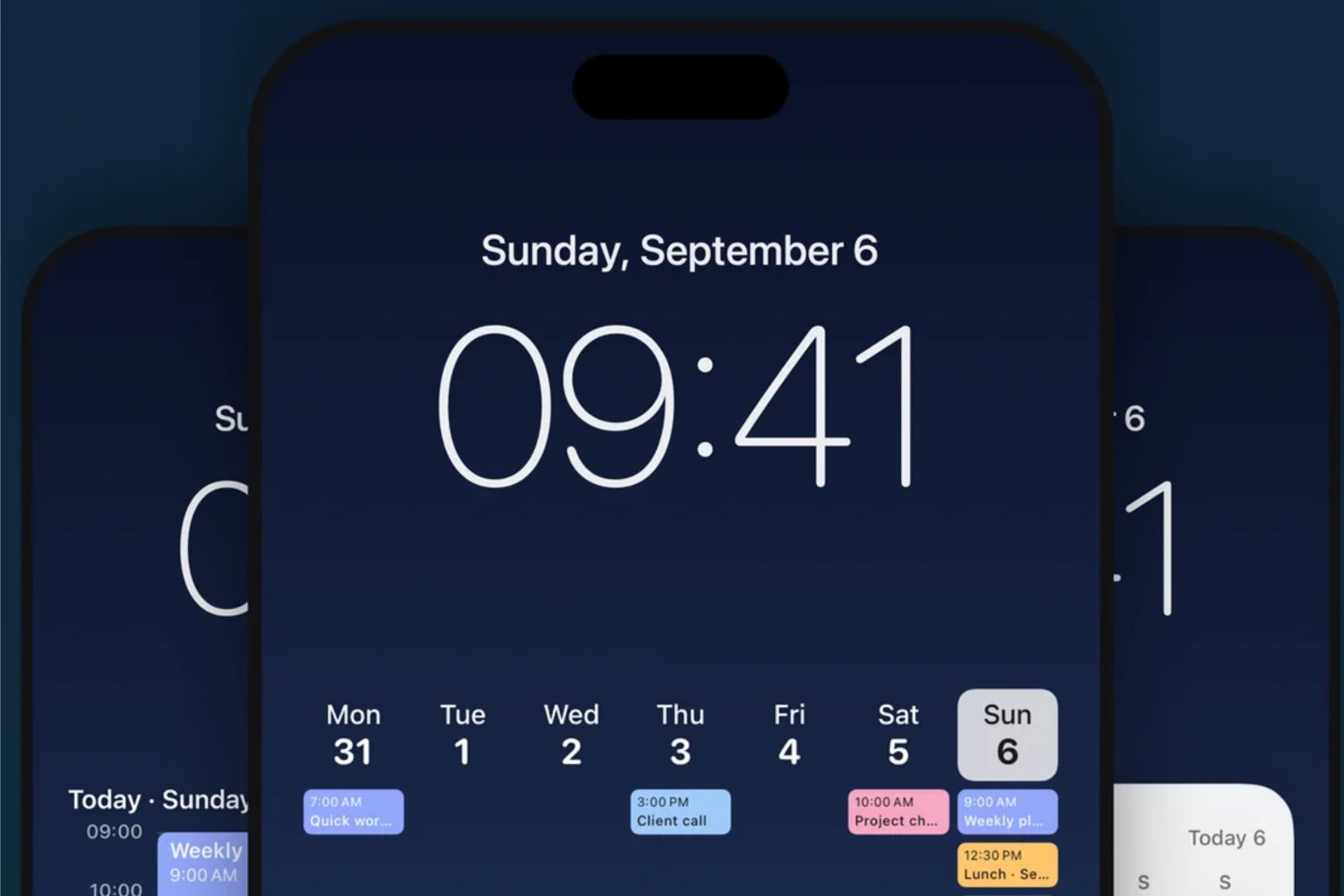 Apple application plan wall calendrier