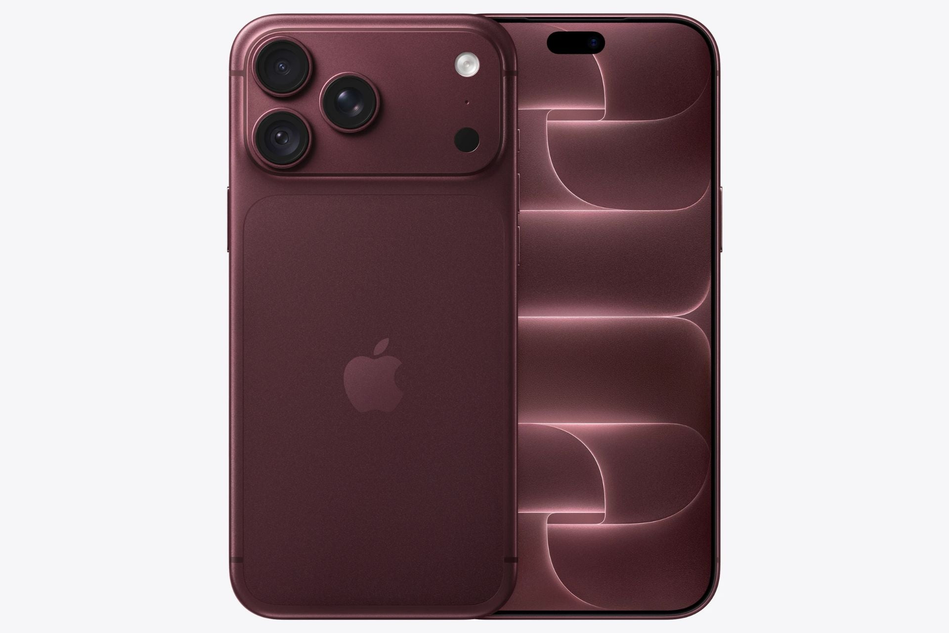 iPhone 18 Pro bordeaux avant arrière
