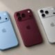 iPhone 18 Pro concept bleu, bordeaux, argent