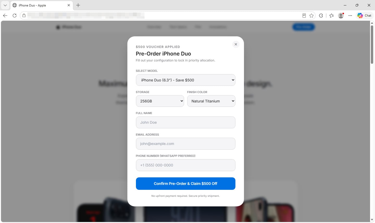 iPhone duo scam colors
