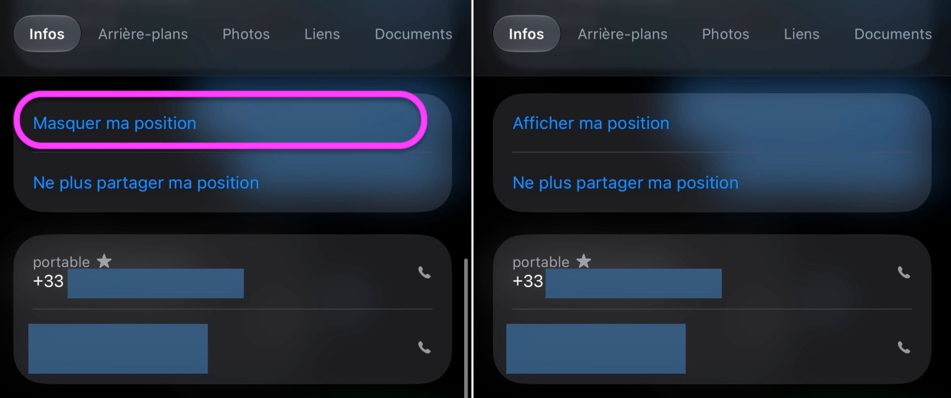 Masquer Localiser iOS 27