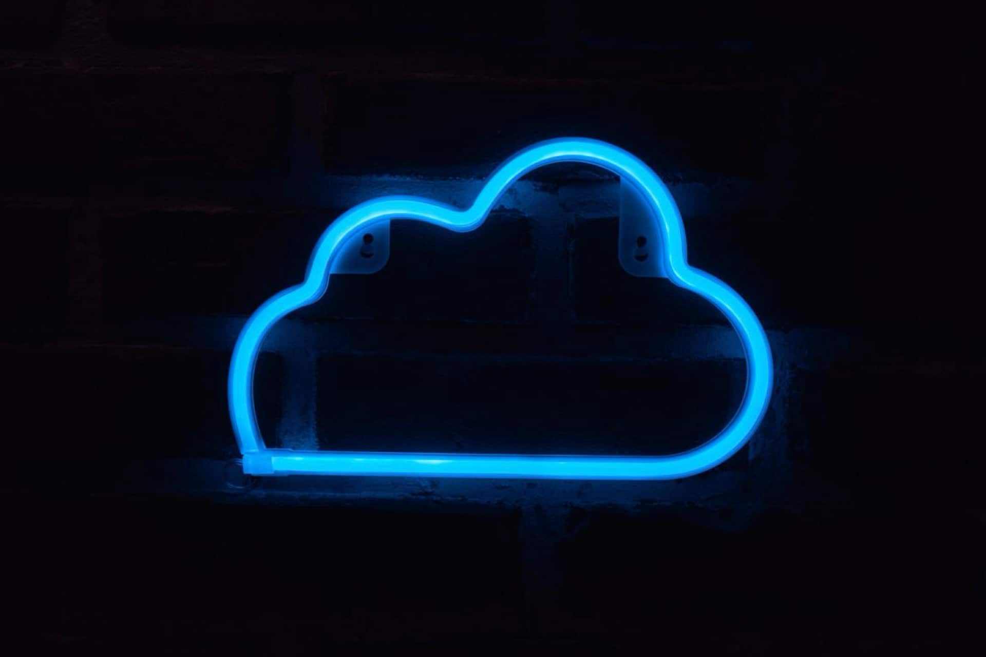 Apple nuage bleu iCloud