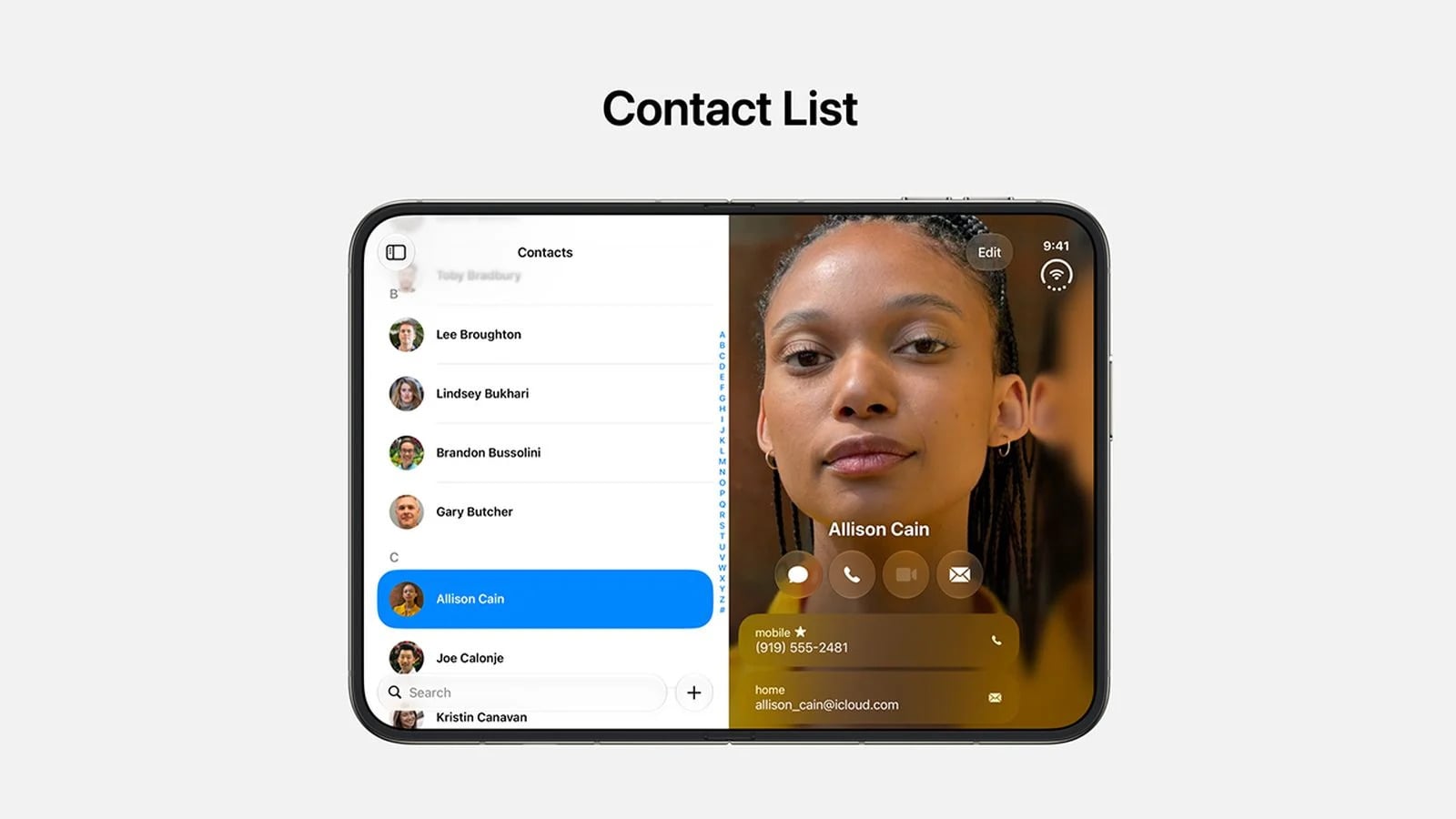 Contacts app iphone Duo