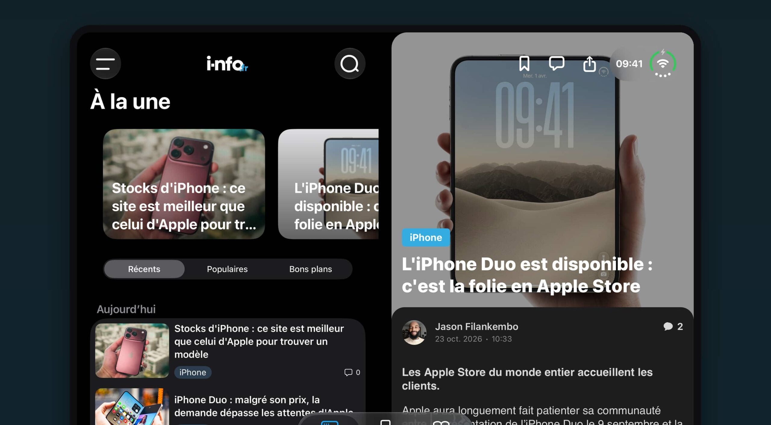 i-nfo.fr version 7.7 iPhone Duo