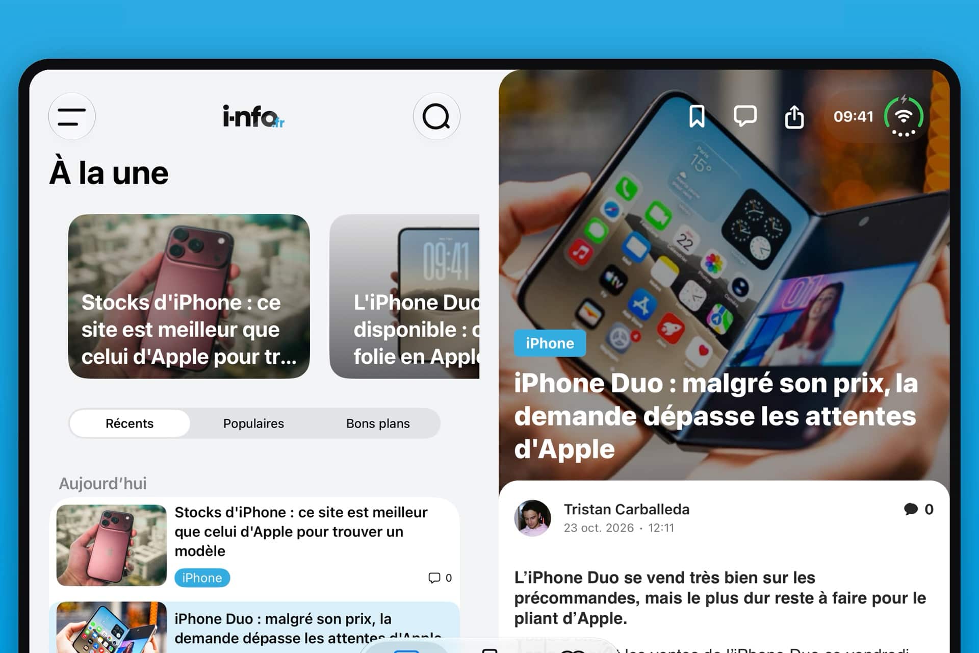 i-nfo.fr version 7.7 iPhone Duo