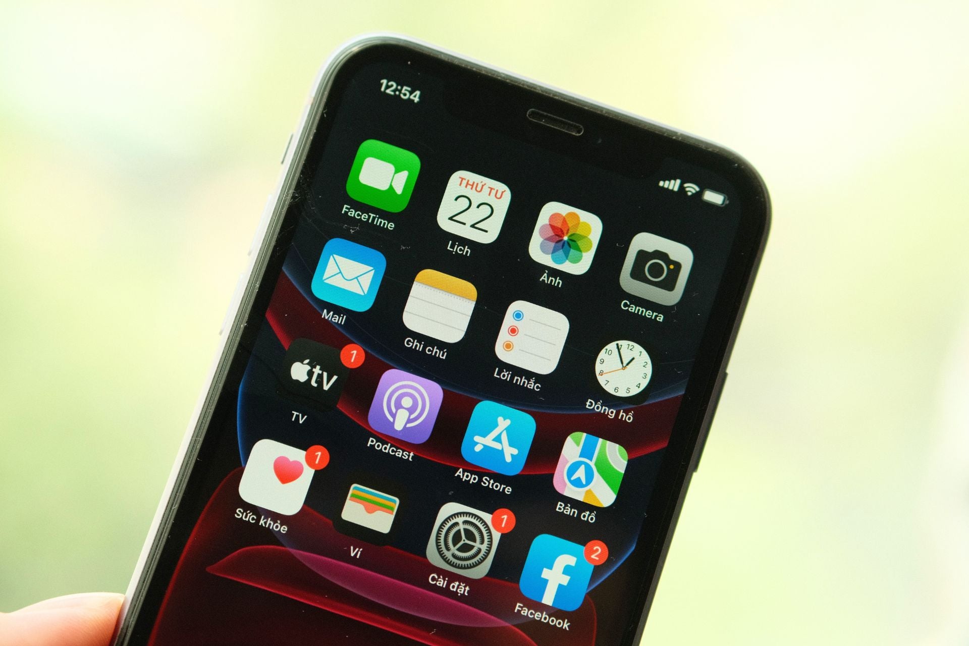 iPhone écran accueil iOS