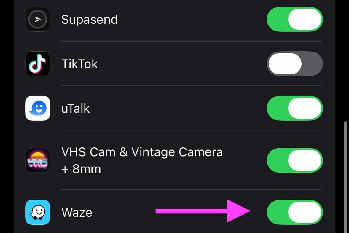 Waze réglage micro
