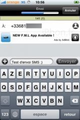 Free SMS 01, juil 2009 Free SMS 01