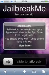 JailbreakMe, août 2010 JailbreakMe