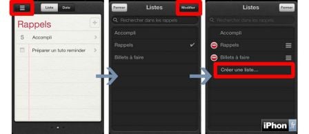 Pratique iPhone iOS 5 : Utiliser l'application Rappels pour ne plus ...
