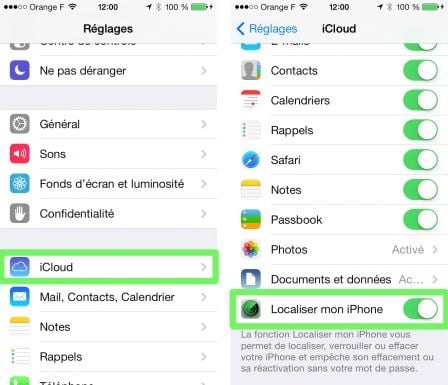 Configurer la fonctionnalité Localiser mon iPhone, iPad, iPod touch, Apple Watch et mes AirPods