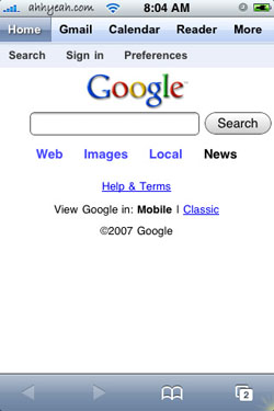 Google iPhone