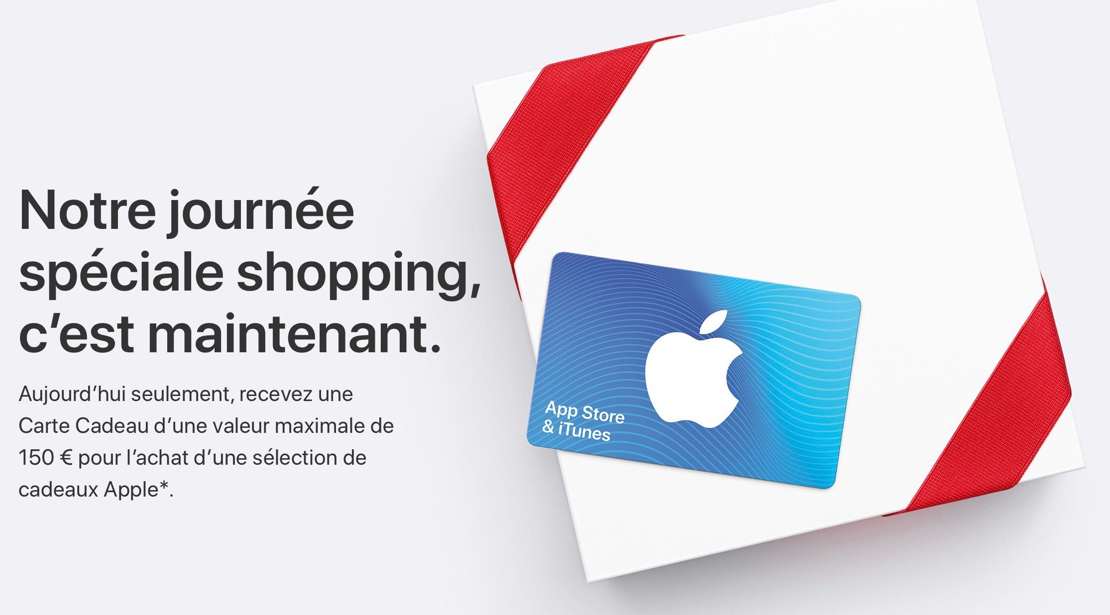Apple fait son Black Friday en France avec des cartes cadeaux