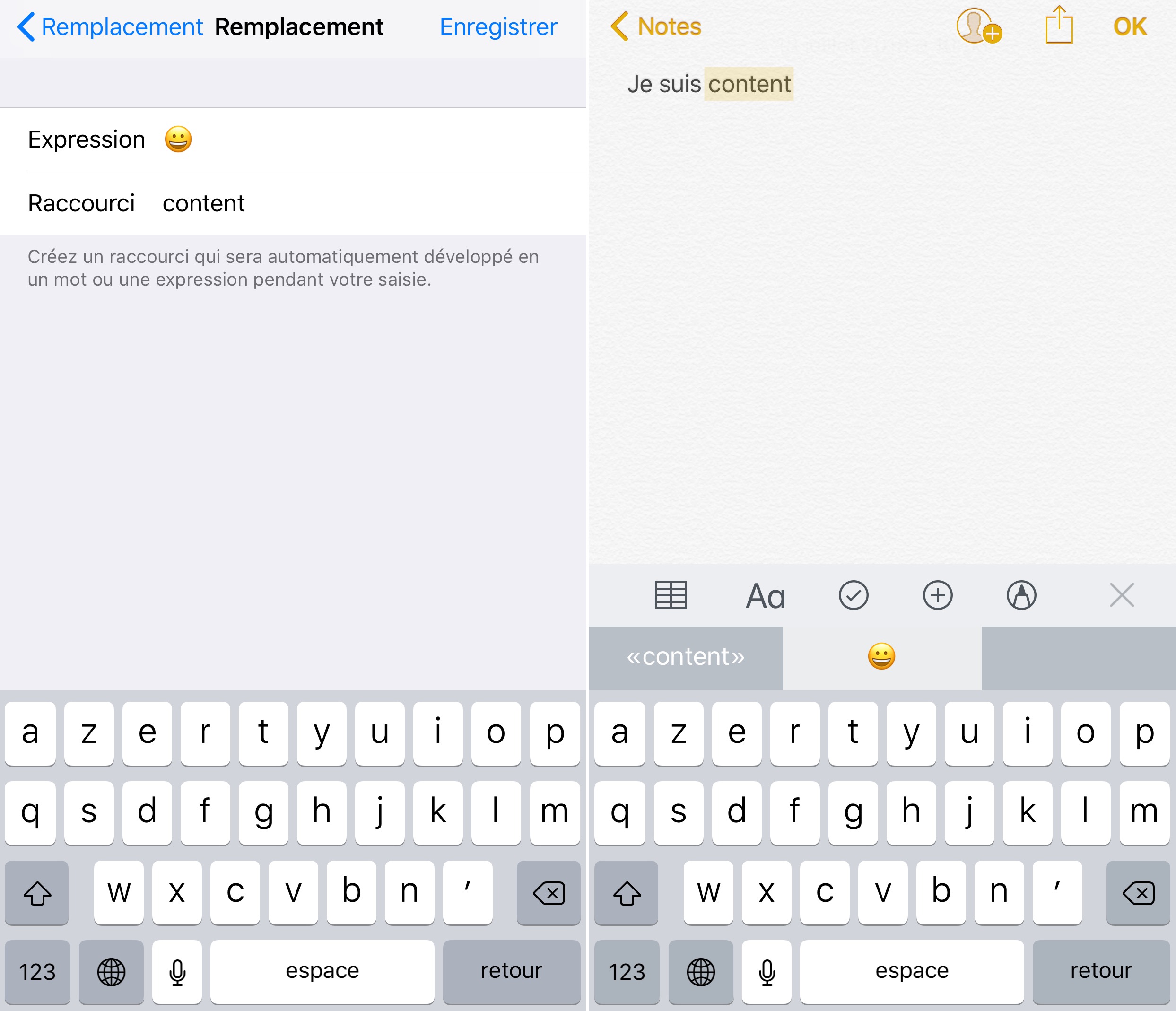 Astuce Ios Comment Creer Ses Propres Raccourcis Pour Inserer Un Emoji Sur Iphone Et Ipad