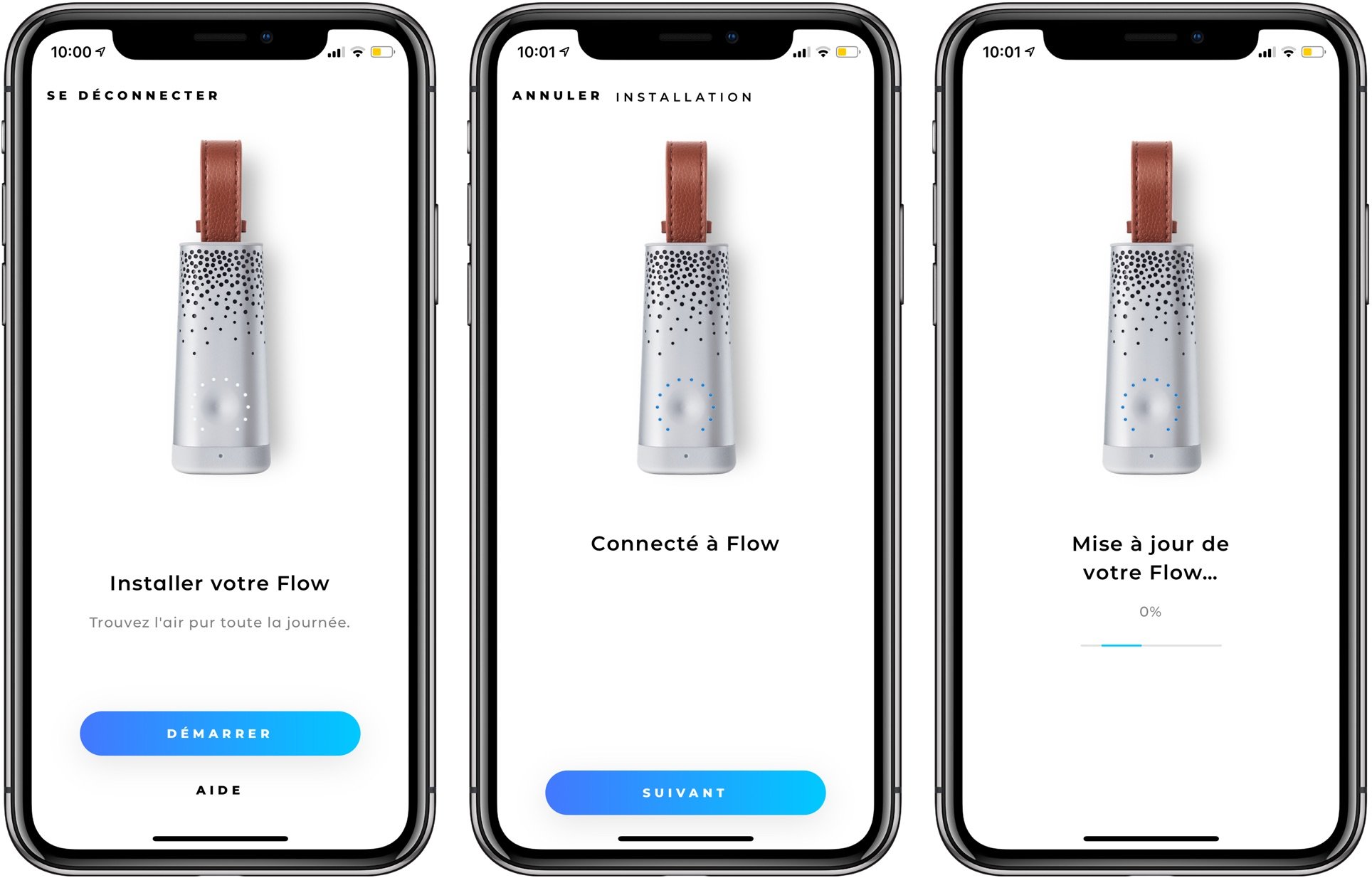 Test du Flow : un capteur de pollution compact, connecté iPhone et